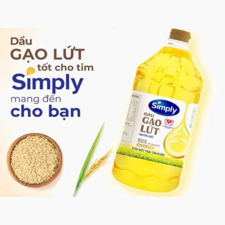 Dầu ân Simply 2 Lít ( Đậu Nành -Gạo Lứt)