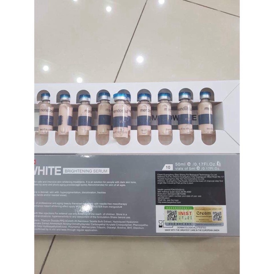 Phấn Cấy Trắng MesoWhite - Hộp 10 Ống