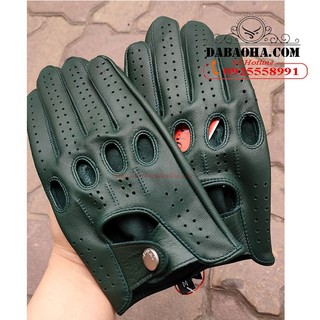 Găng tay da nguyên tấm bhyst39 chuẩn da cừu bao tay lái xe