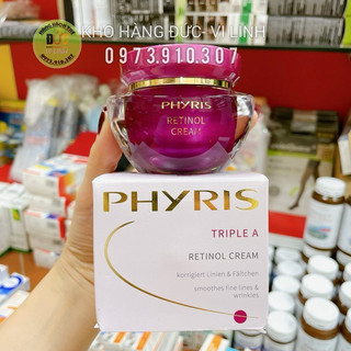 Phyris Retinol Cream – Kem dưỡng Retinol giảm nhăn, làm sáng cho da khô