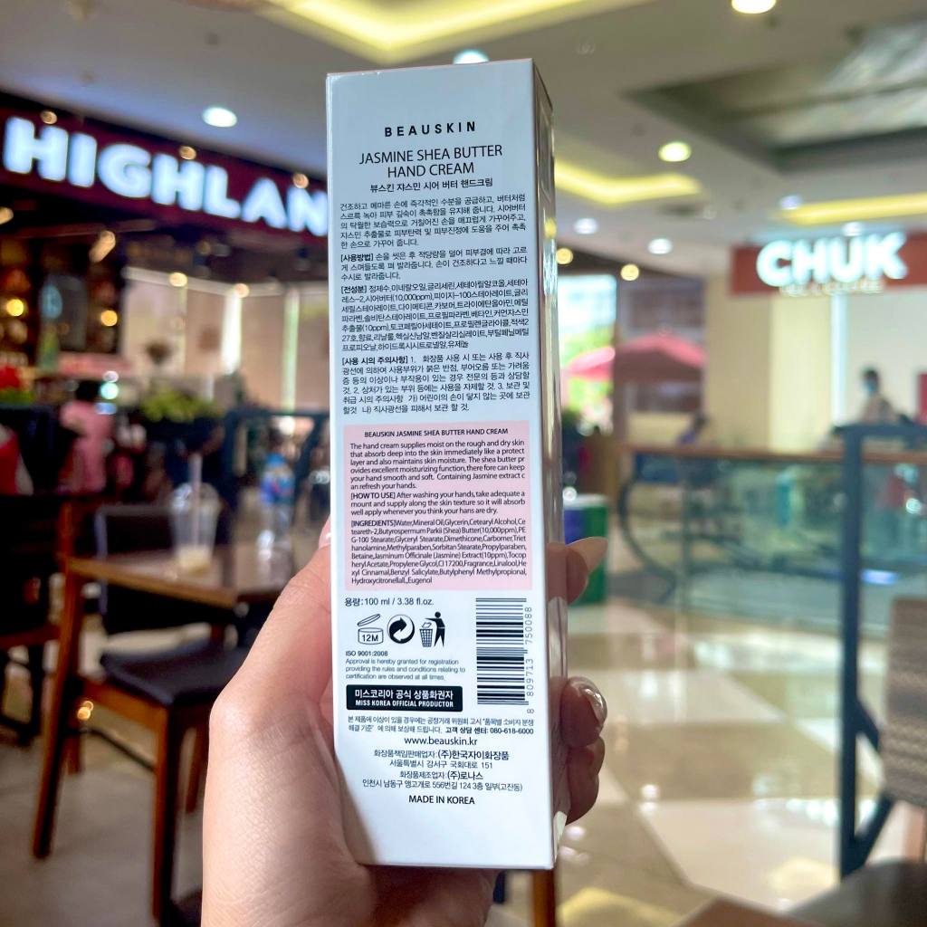 Kem Dưỡng Tay Hoa Nhài BEAUSKIN JASMINE SHE BUTTER HAND CREAM 100ML