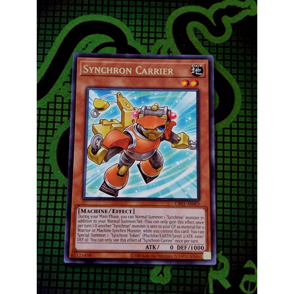 Thẻ Bài  Yugioh Monster Synchron Carrier  CR01-AE003