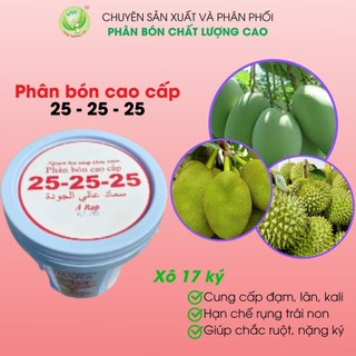 Phân bón npk 25-25-25 xô 17kg - khỏe rễ, xanh lá, lớn trái