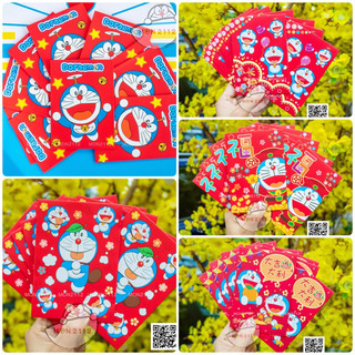 Set 10 bao lì xì Doraemon Doremon Tết size ngắn cao cấp loại dày