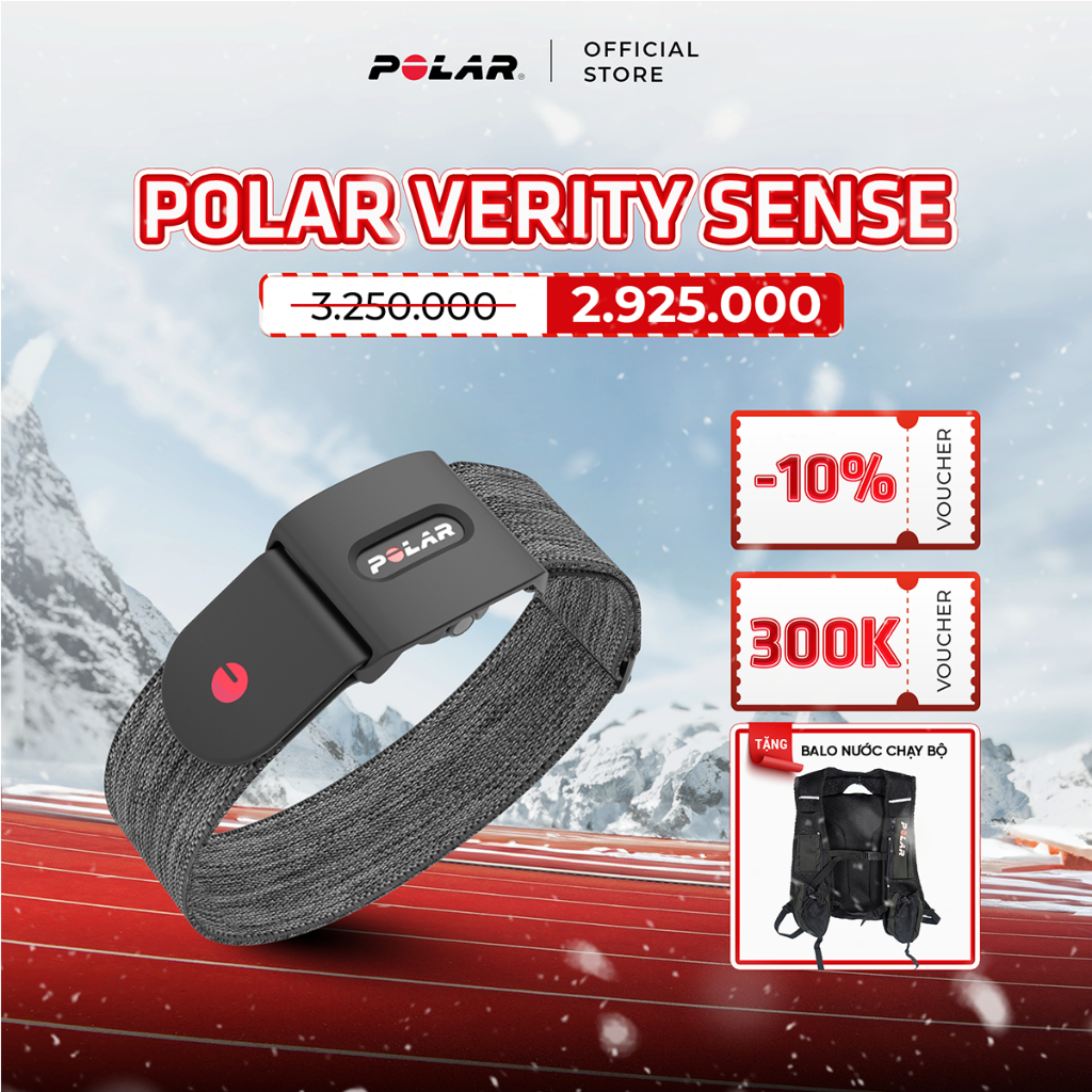 Dây Đeo Tay Cảm Biến Đo Nhịp Tim Polar Verity Sense - Bảo hành chính hãng 12 tháng