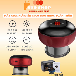 Máy Giác Hơi Điện Giúp Giảm Đau Nhức Toàn Thân - Máy giác hơi cạo gió massage thông minh không dùng lửa, máy giác hơi đi
