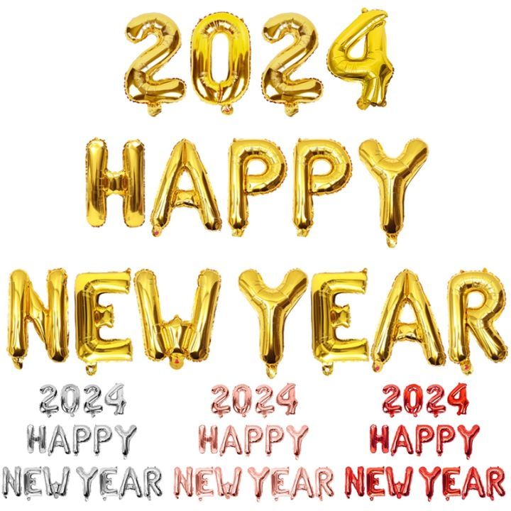 Bóng Nhôm Chữ Happy New Year cho năm mới