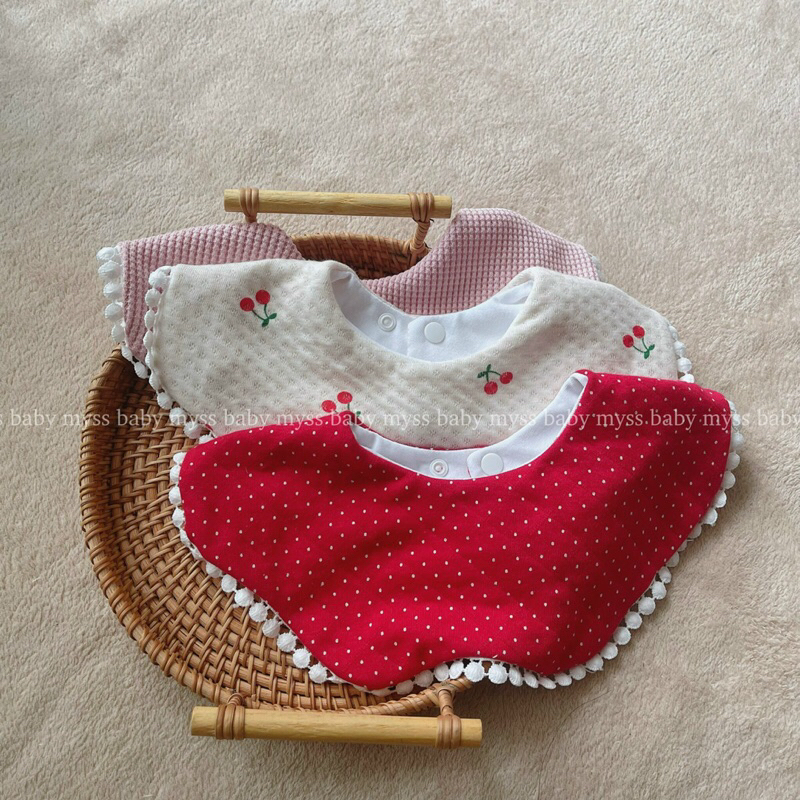 Yếm cánh hoa giữ ấm cổ cho bé MYSS BABY