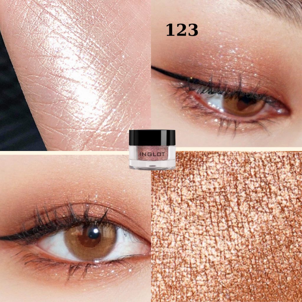 Phấn mắt tông nhũ lấp lánh Inglot Eye Amc Pure Pigment Eye Shadow