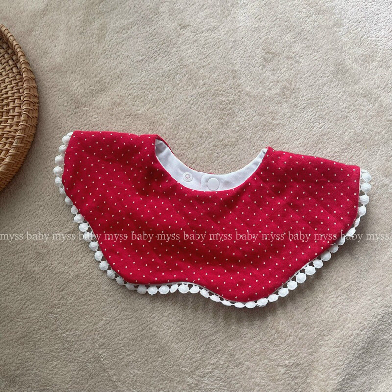 Yếm cánh hoa giữ ấm cổ cho bé MYSS BABY