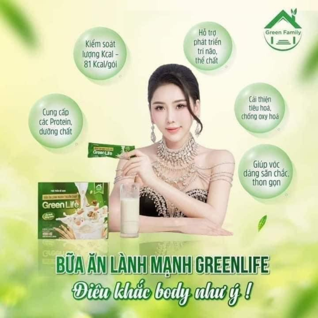 Thuần Chay Greenlife Thực Phẩm Bổ Sung Bữa Ăn Lành Mạnh Green Famil Chính Hãng