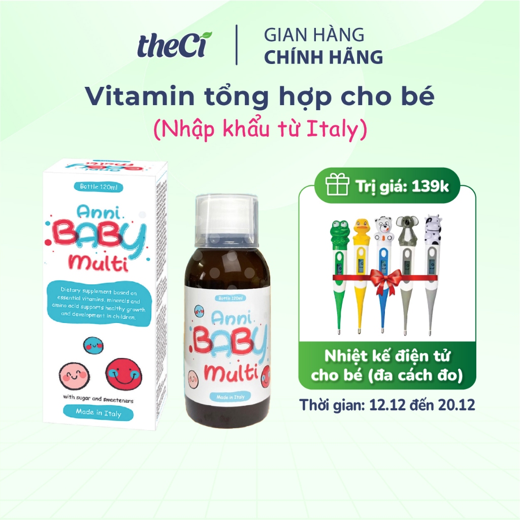 Vitamin Tổng Hợp Cho Bé Anni Baby Multi - Bổ Sung Vitamin, Acid Amin