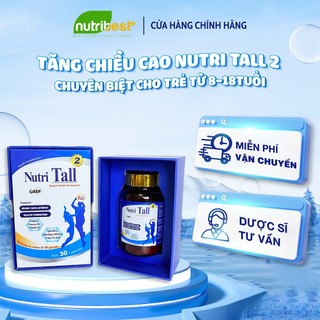 Viên uống tăng chiều cao Nutri Tall 2 - Phát triển chiều cao chuyên biệt cho tuổi dậy thì tiền dậy thì trẻ 8-18 tuổi