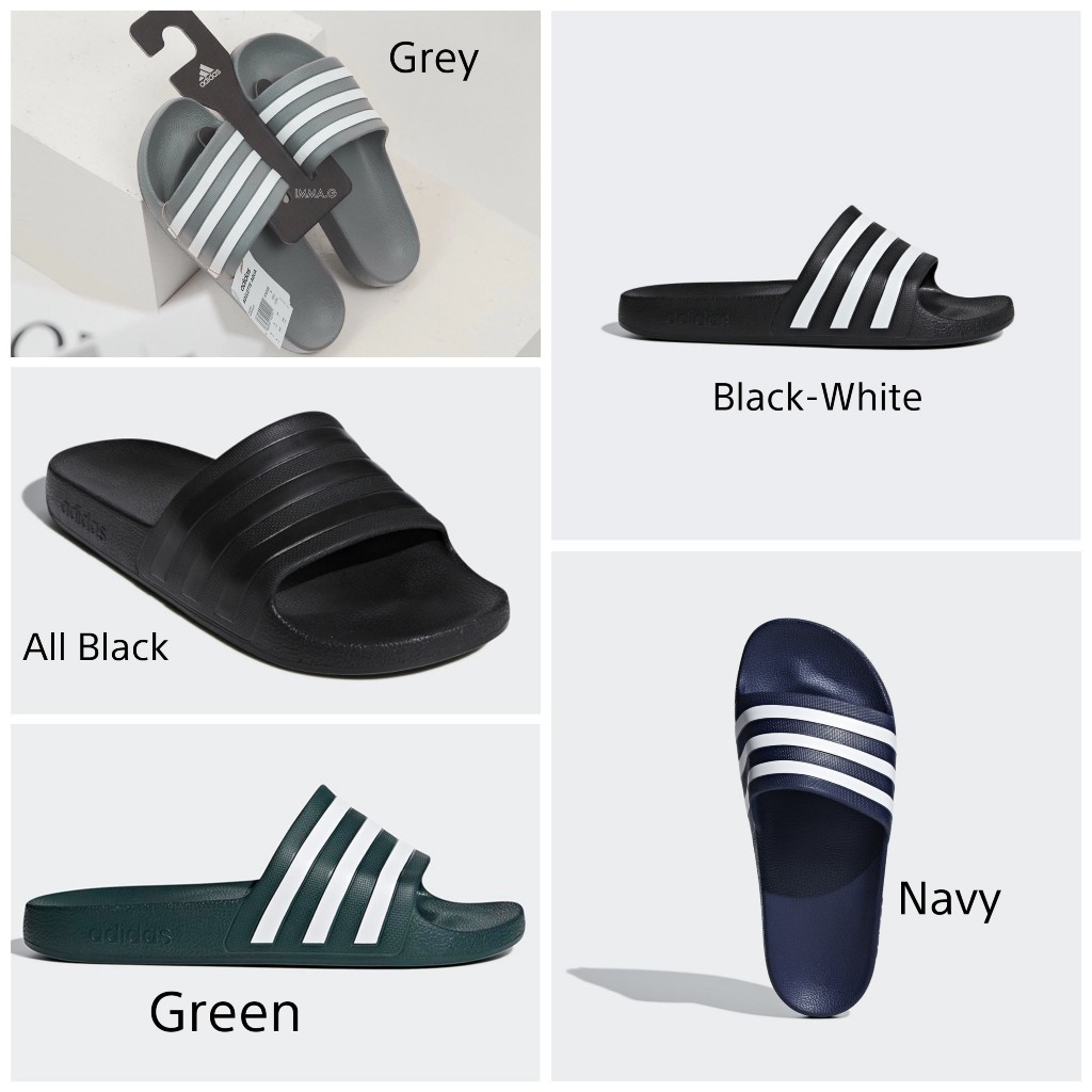 Dép đúc quai nganh ADILETTE AQUA hàng backdoor full túi zip và tag giấy store