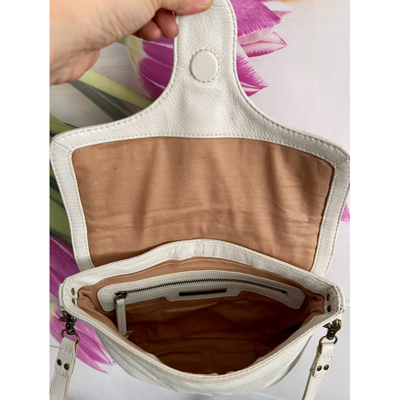 Túi si đeo chéo da thật hiệu 🍃Elliott Lucca🍃 của Mỹ, size 24