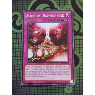 Thẻ bài yugioh trap altergeist haunted rock cr01-ae048