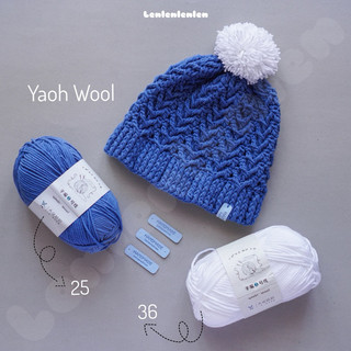 Len Yaoh Wool sợi to 100g - Sợi len mềm, ấm, không xù, đan móc khăn mũ mùa thu đông