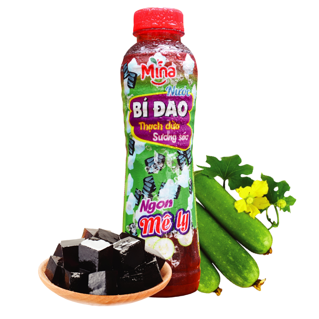 Nước Bí Đao Thạch Dừa Sương Sáo Mina 1 Lóc 6 Chai 500ml