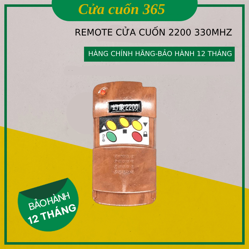 Điều khiển cửa cuốn 2200 Đài Loan Sóng khỏe>>50m