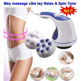 Máy massage cầm tay Relax & Spin Tone 5 Đầu - Máy mát xa toàn thân hàng chính hãng