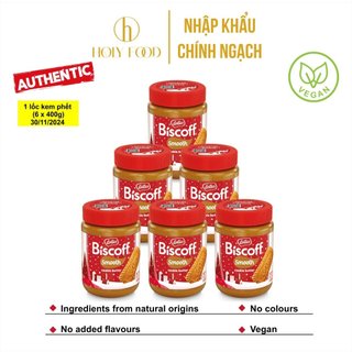  Kem phết bánh Lotus Biscoff Spread thơm ngon hương vị quế 400g - Xuất xứ Bỉ