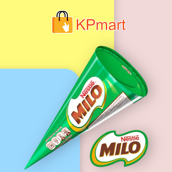 Kem ốc quế socola Nestle Milo Medium Cone 46gr