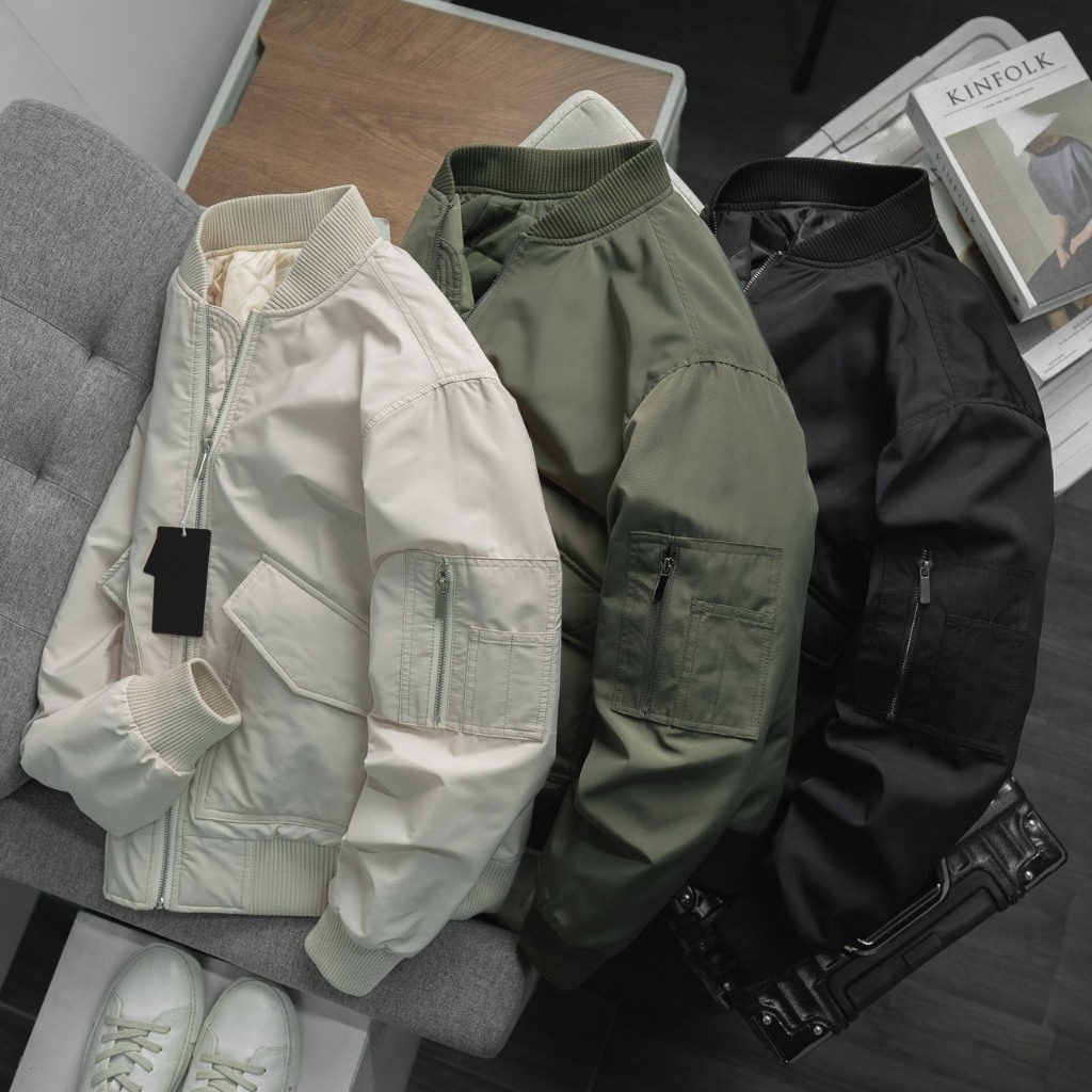 ÁO KHOÁC BOMBER 3 LỚP KAF VNXK GIÓ DƯ HÃNG XỊN