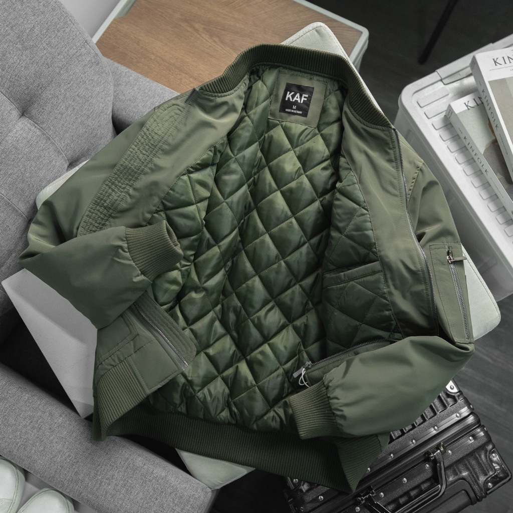 ÁO KHOÁC BOMBER 3 LỚP KAF VNXK GIÓ DƯ HÃNG XỊN