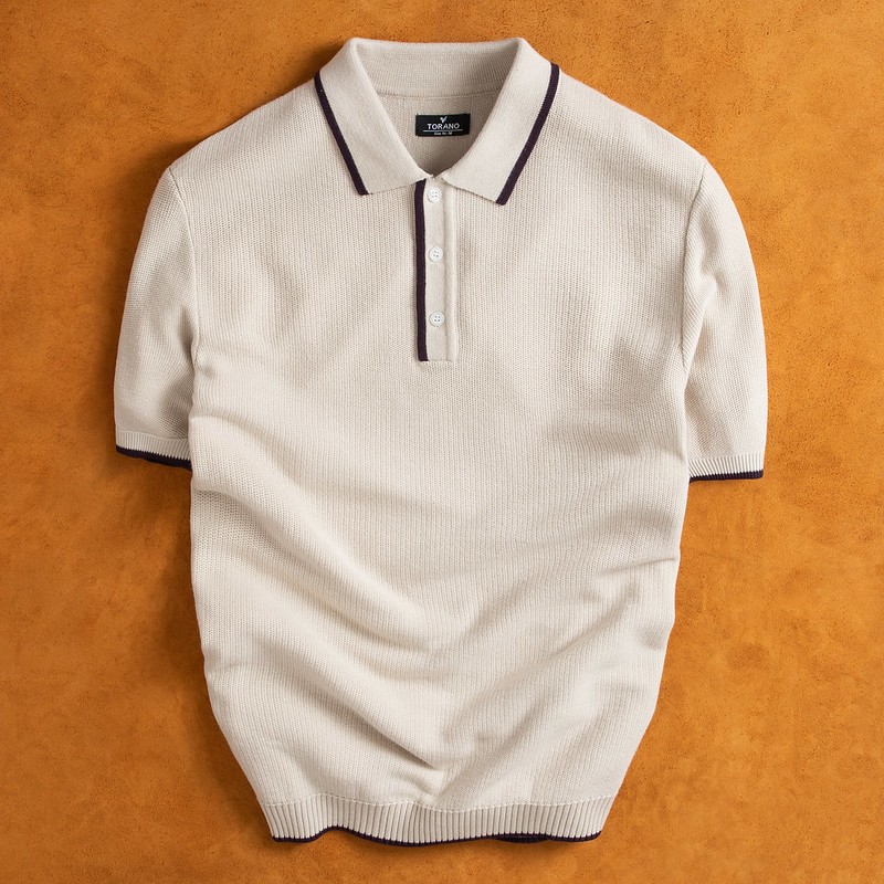 Áo len nam TORANO trơn basic cổ polo phong cách, nam tính EWTP086