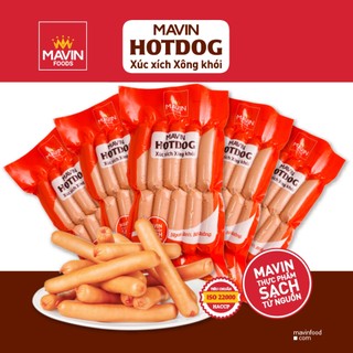 Xúc Xích Mavin Hotdog 500gr chiên rán, thả lẩu tiện lợi - Sạch Từ Nguồn