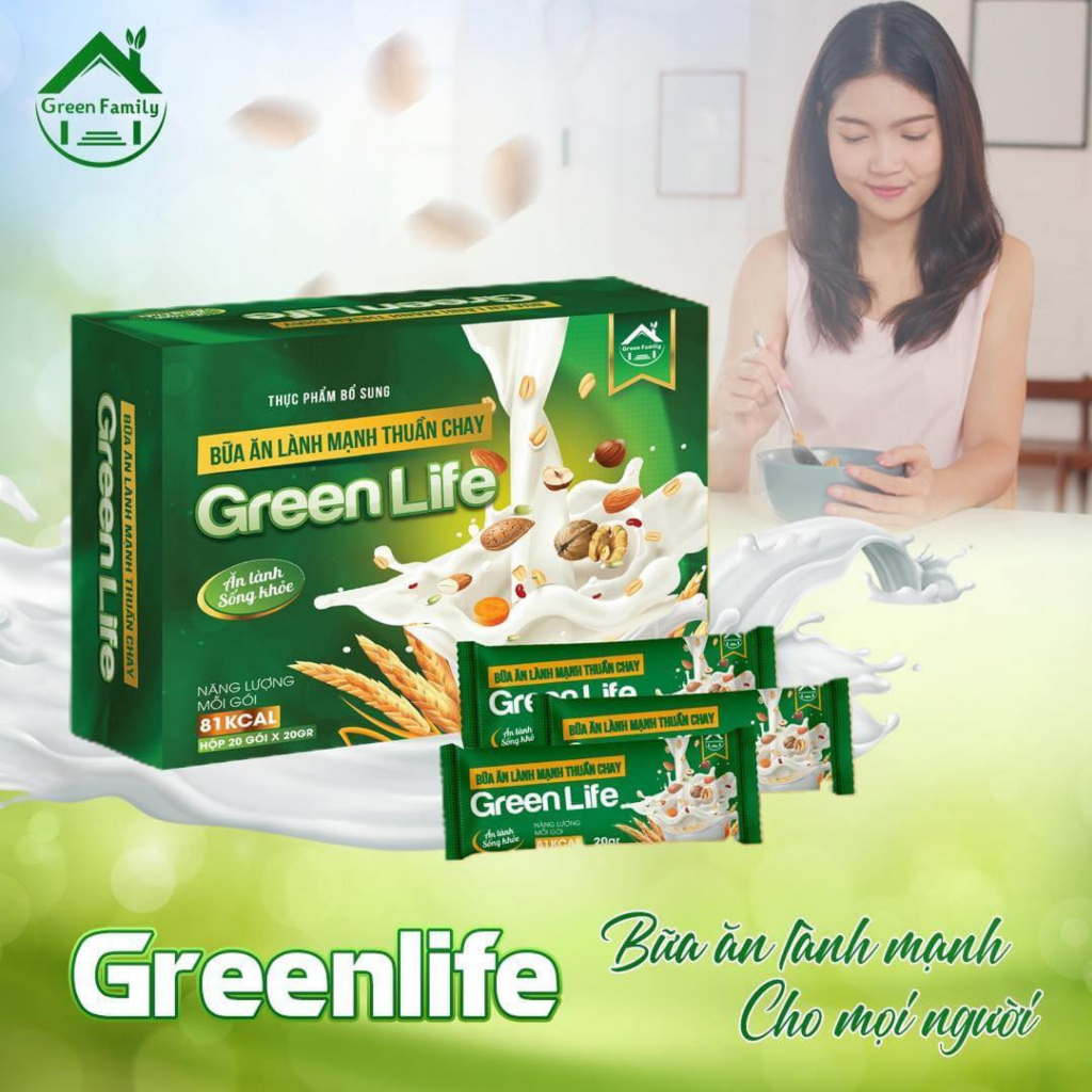 Thuần Chay Greenlife Thực Phẩm Bổ Sung Bữa Ăn Lành Mạnh Green Famil Chính Hãng
