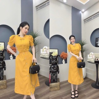 Set vàng nơ tiểu thư xinh xắn - shop linh trang