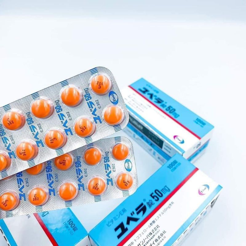 Viên uống bổ sung Vitamin E Eisai 50mg Nhật Bản Hộp 100 viên