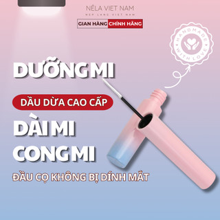 Dưỡng Mi Dài Dầu Dừa Nguyên Chất, Mascara Serum Chuốt Dưỡng Mi Mày Với Thiết Kế Không Dính Vào Mắt