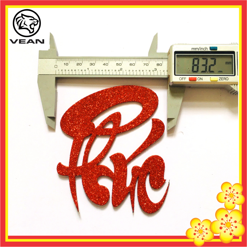 Chữ thư pháp dán 10cm