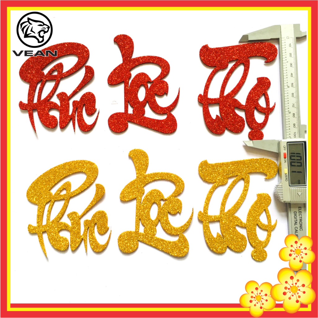 Chữ thư pháp dán 10cm