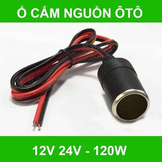 Cổng Tẩu Âm Tẩu Cổng Cái 12V-24V Dùng Cho Máy Hút Bụi, Camera Hành Trình, Sạc Điện Thoại Trên Xe Ô Tô