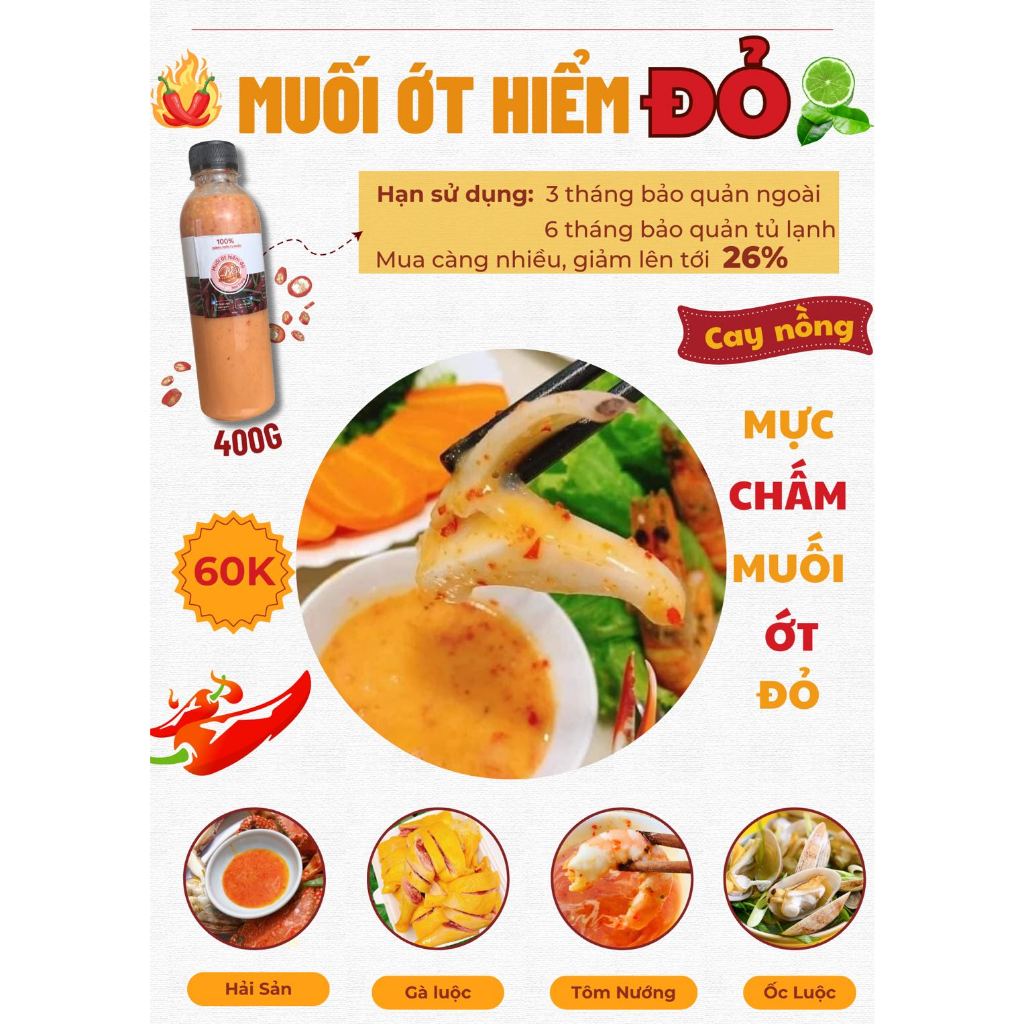 Cobmo 2 Chai Muối Ớt Hiểm Đỏ Cay Nồng, Chính Gốc Nha Trang Bếp Xuyên Việt, chấm gà, heo, hải sản nướng, thịt hấp luộc