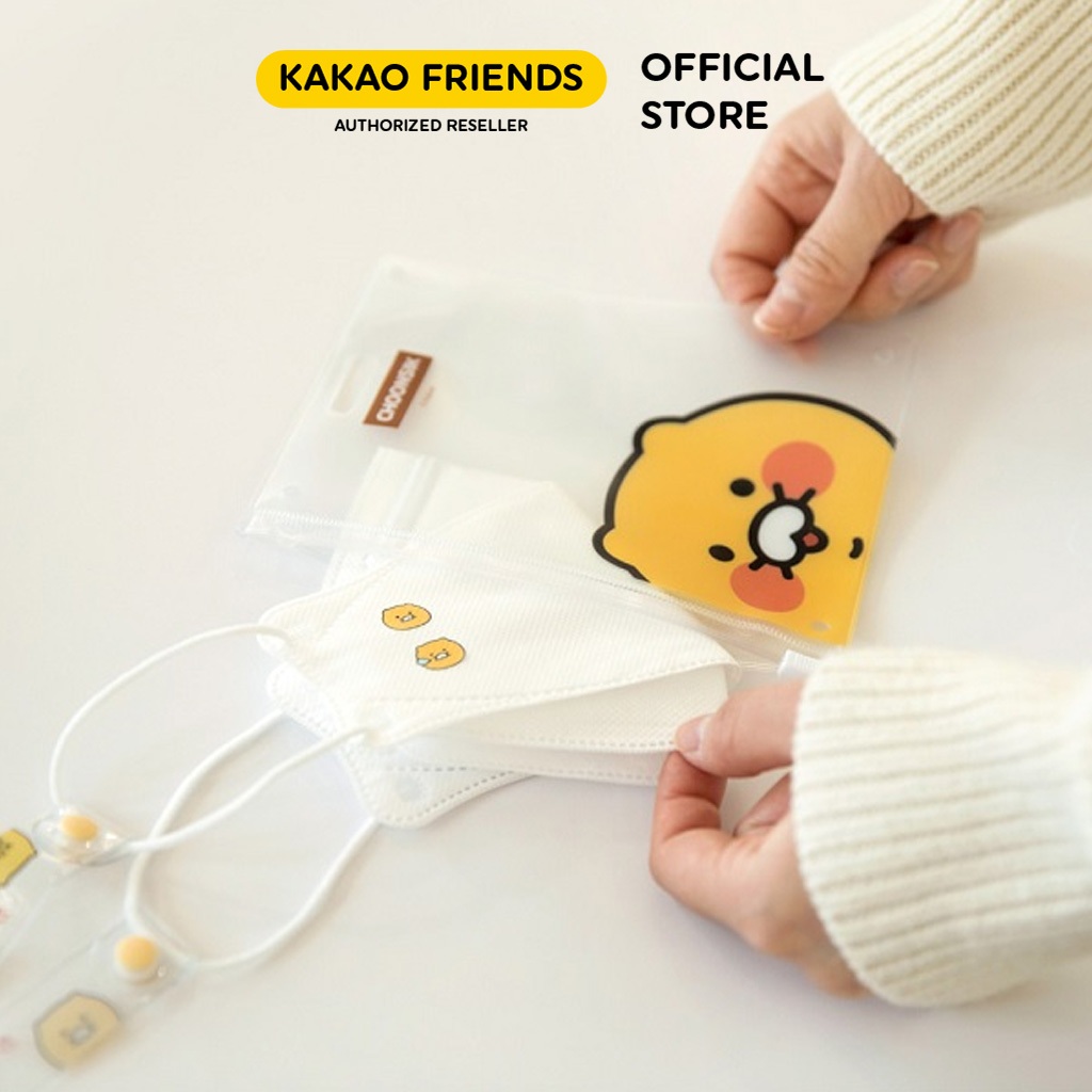 Set Dây Đeo Và Túi Đựng Khẩu Trang Kakao Friends Choonsik