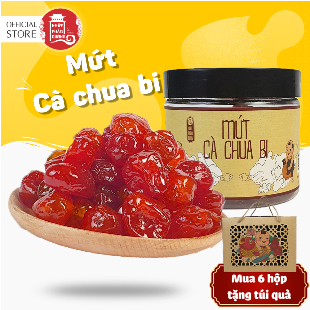 Mứt cà chua bi Nhất Phẩm Đường ô mai đồ ăn vặt Tết