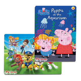 Tranh xếp hình A3, 48 mảnh ghép: Đội bay siêu đẳng, Hello kity, Conan, One Piece - Đồ chơi trí tuệ