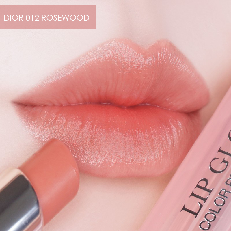 Son Dưỡng Dior Addict Lip Glow Màu 012 Rosewood màu hồng cánh hoa