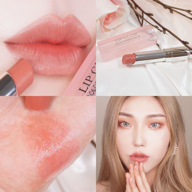 Son Dưỡng Dior Addict Lip Glow Màu 012 Rosewood màu hồng cánh hoa