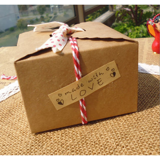Set 10 tem dán handmade with love