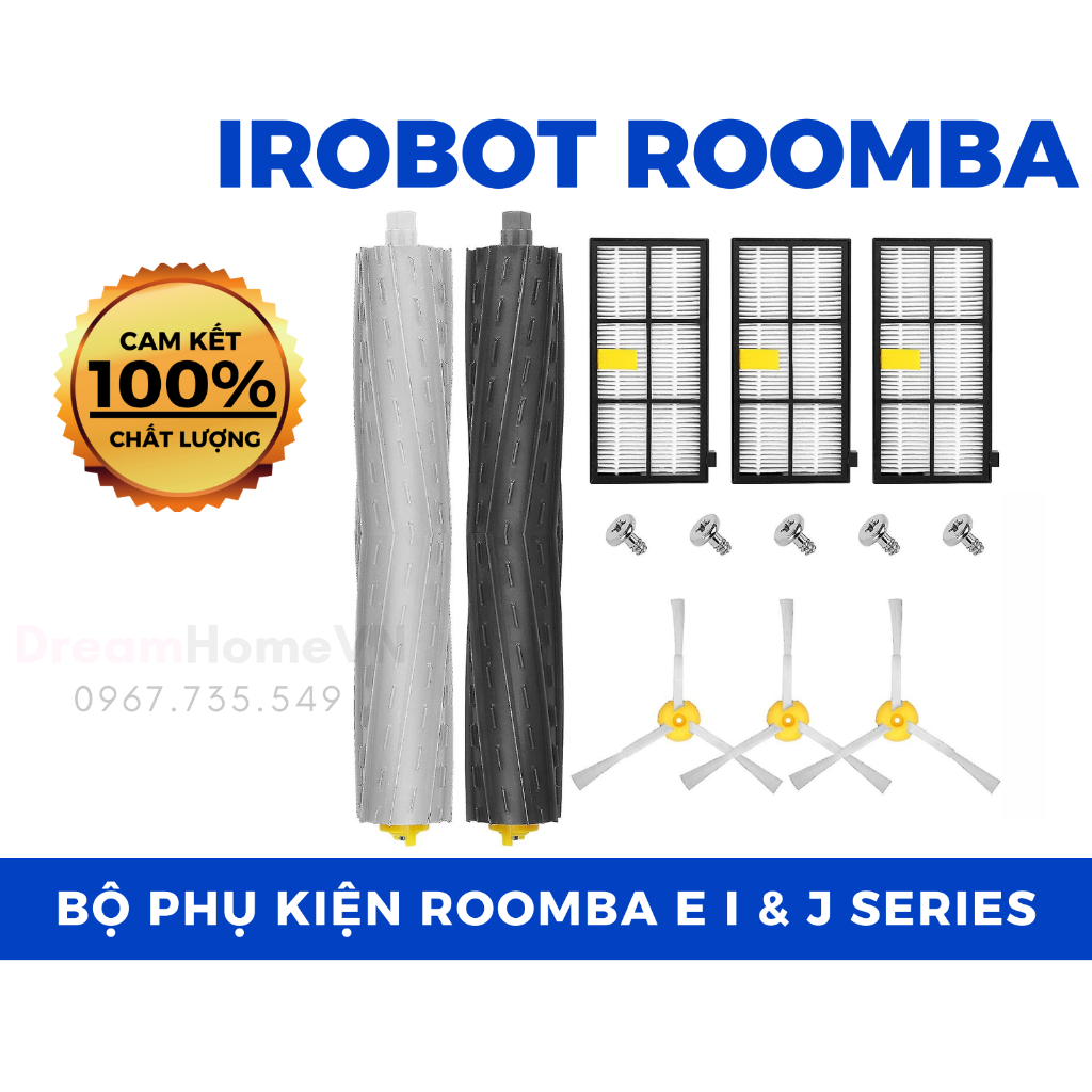 Bộ phụ kiện thay thế robot hút bụi iRobot Roomba 800 / 900 series 805 860 861 865 866 870 871 880 885 890 960 965 966 98
