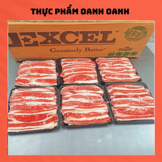 Ba chỉ bò Mỹ trải, cuộn nhúng lẩu, nướng 500gram