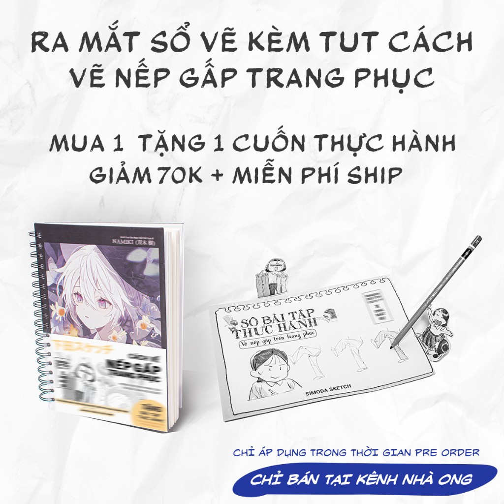 Combo BST Vở  - 100gsm - 80 trang - Style Anime và Bìa Môn Học - Hàng Thanh Lý Lỗi Không Đáng Kể - Ong Mặt Bự