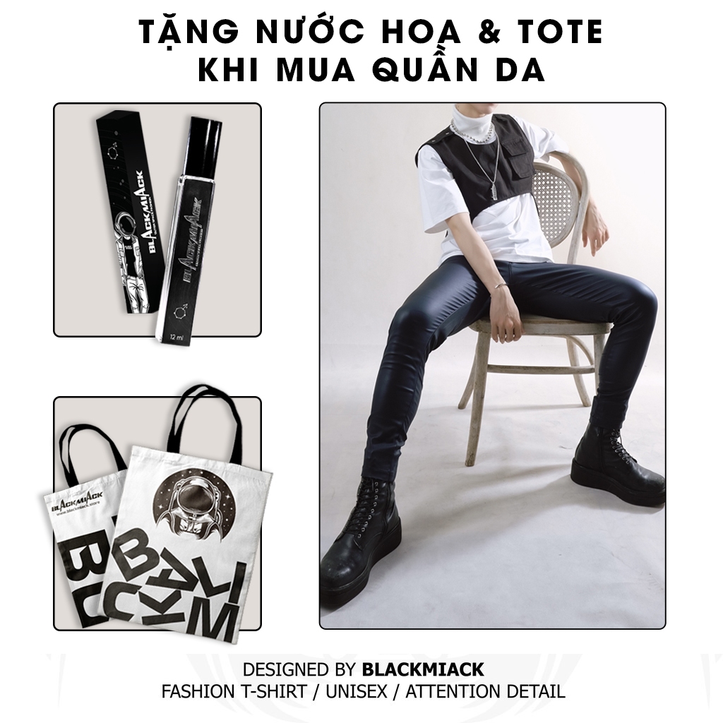 Quần Da Wax BLACKMIACK - skinny leather pant washed