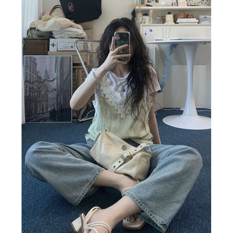 2hand album áo voan xuyên thấu phong cách boho, vintage fairy