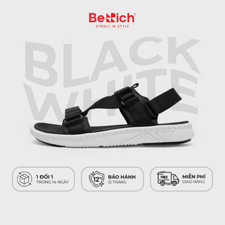 Giày Sandal Nữ Nam Quai Chéo BeRich BE277 - B&W